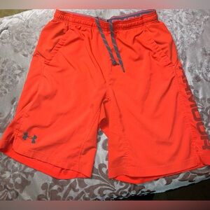 Under Armour Bright Orange Men's Training Shorts